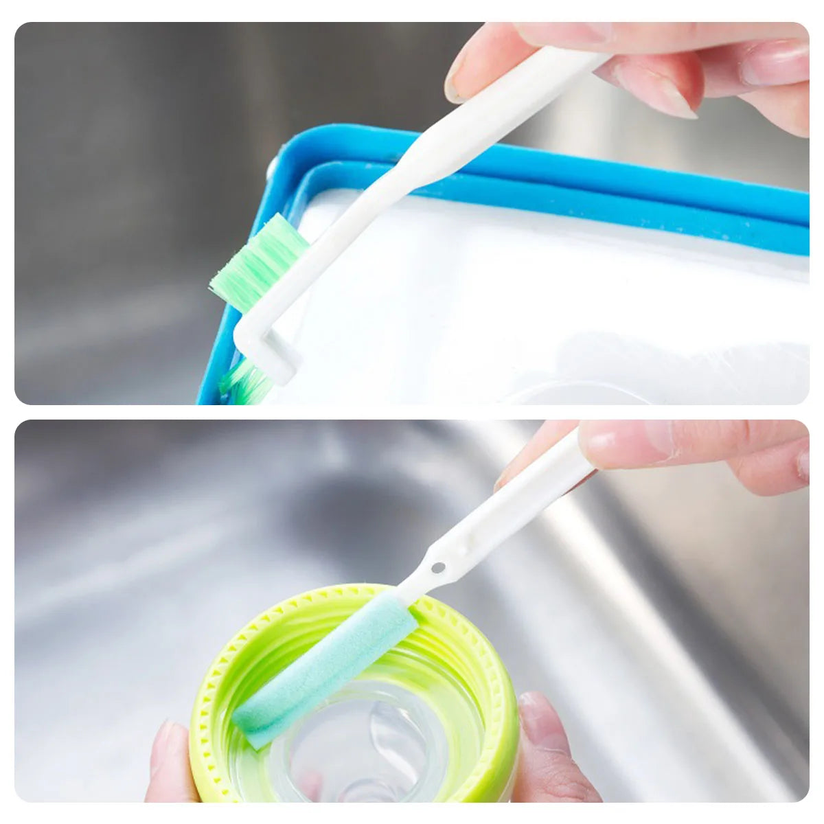 8-teilige Tasse, kleine Fugenreinigungsbürsten für Toilettenecke, winziges Fenster, Türschiene, Nut, Lückenreinigung, Scheuerbürsten-Set, stark