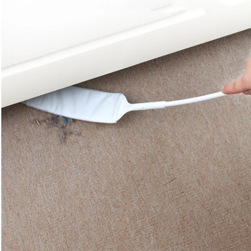 1 Stück Schlitz-Reinigungsbürste mit langem Griff, multifunktionale, abnehmbare Staubbürste, einschließlich 10 Vlies-Reinigungstücher, Heimbedarf