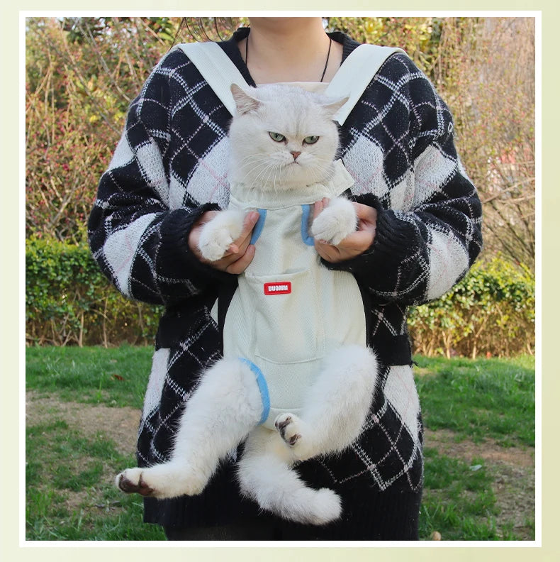 Tragbarer Haustier-Rucksack für Katzen & Kleine Hunde | Atmungsaktiver Reise-Transporter | Komfort Tasche für Outdoor & Spaziergänge