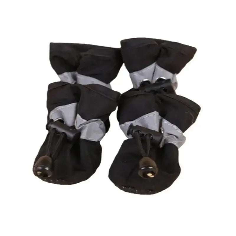 Wasserdichte Hundeschuhe 4er-Set | Rutschfeste Winter-Booties für Hunde & Katzen | Warm, robust & wetterfest – Ideal für Regen, Schnee & Spaziergänge