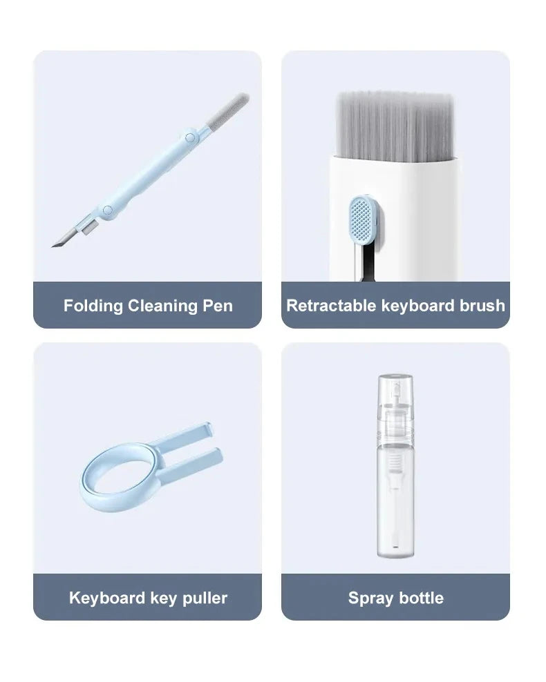 7-in-1 Tastatur & Elektronik Reinigungsset | Für Laptop, Keyboard, AirPods & Headsets