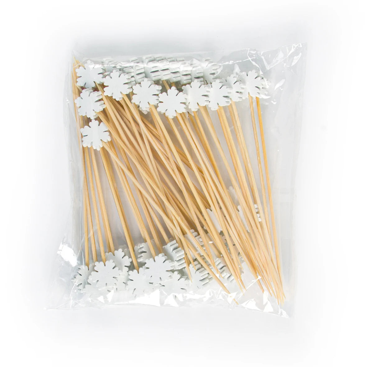 Weihnachten Bambus Cocktail Picks – 50er Set | Weihnachtsmotive für Snacks, Drinks & Desserts | Party Deko 2025