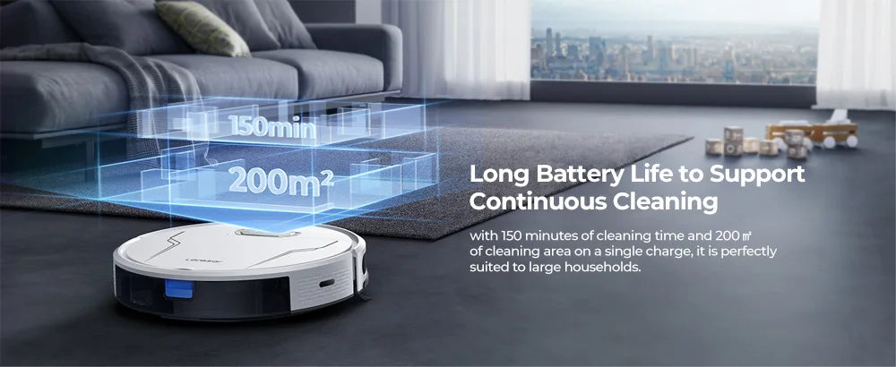 Laresar 3s Robot Vacuum Cleaner Mop 5000Pa Smart APP Control Intelligent Planned for Home Floor Washing Carpet Pet Hair Cleaning