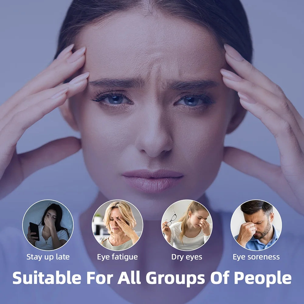 3D Vibration Augen massage gerät Heizung Airbag Kneten Relax Massage gerät lindern Augen ermüdung entspannt Augenmuskeln Augen pflege Werkzeuge