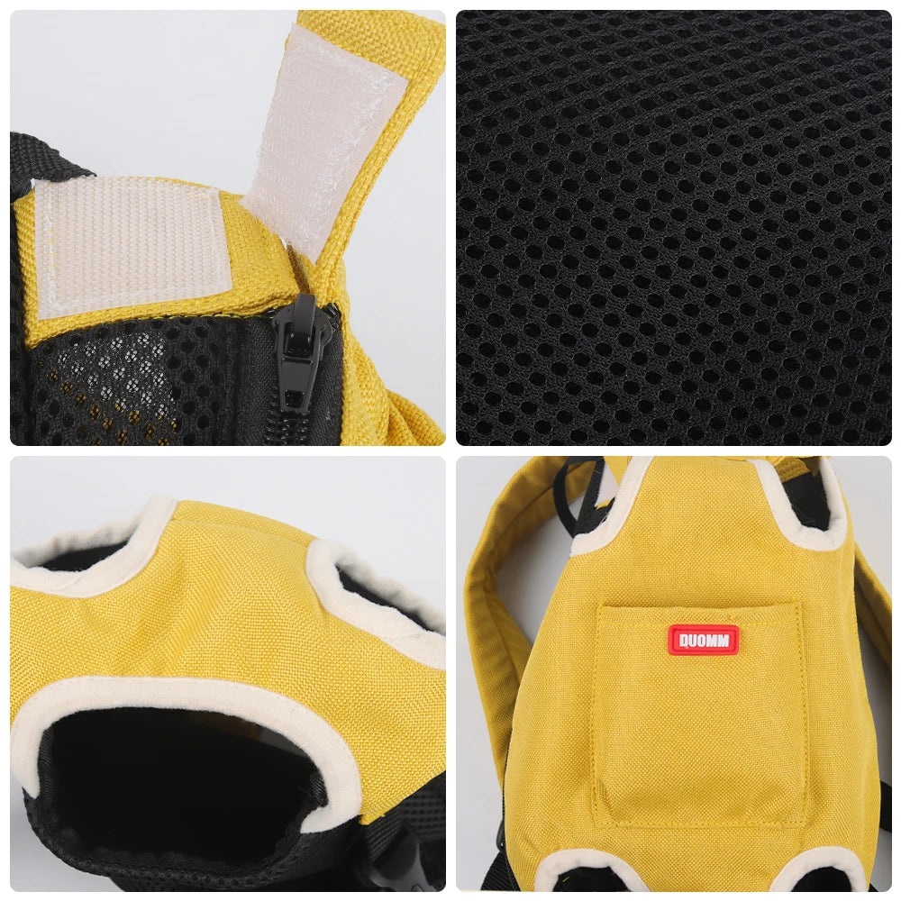 Tragbarer Haustier-Rucksack für Katzen & Kleine Hunde | Atmungsaktiver Reise-Transporter | Komfort Tasche für Outdoor & Spaziergänge