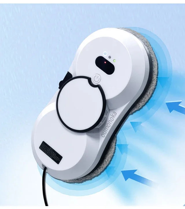 Intelligenter Fensterreinigungsroboter mit Wasser-Sprühfunktion – 5600Pa Saugleistung, USV-Sicherheitssystem, automatischer Glasreiniger für Zuhause & Büro