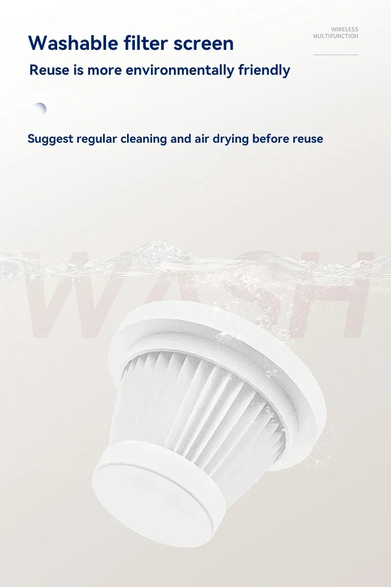 Xiaomi Kabelloser Handstaubsauger 9.500.000 Pa – Leistungsstarker Akku-Staubsauger für Auto & Zuhause