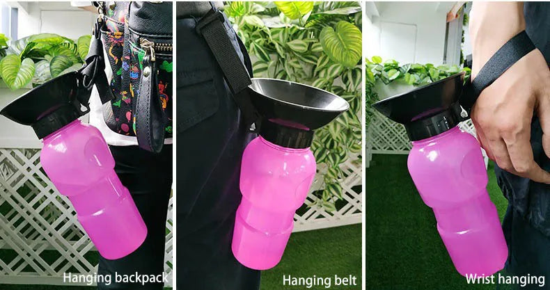 500 ml Outdoor Squeeze Tragbare Haustier Hund Wasserflasche Große und Kleine Hund Reise Trinkbecher Zubehör Geeignet für Hunde und Katzen