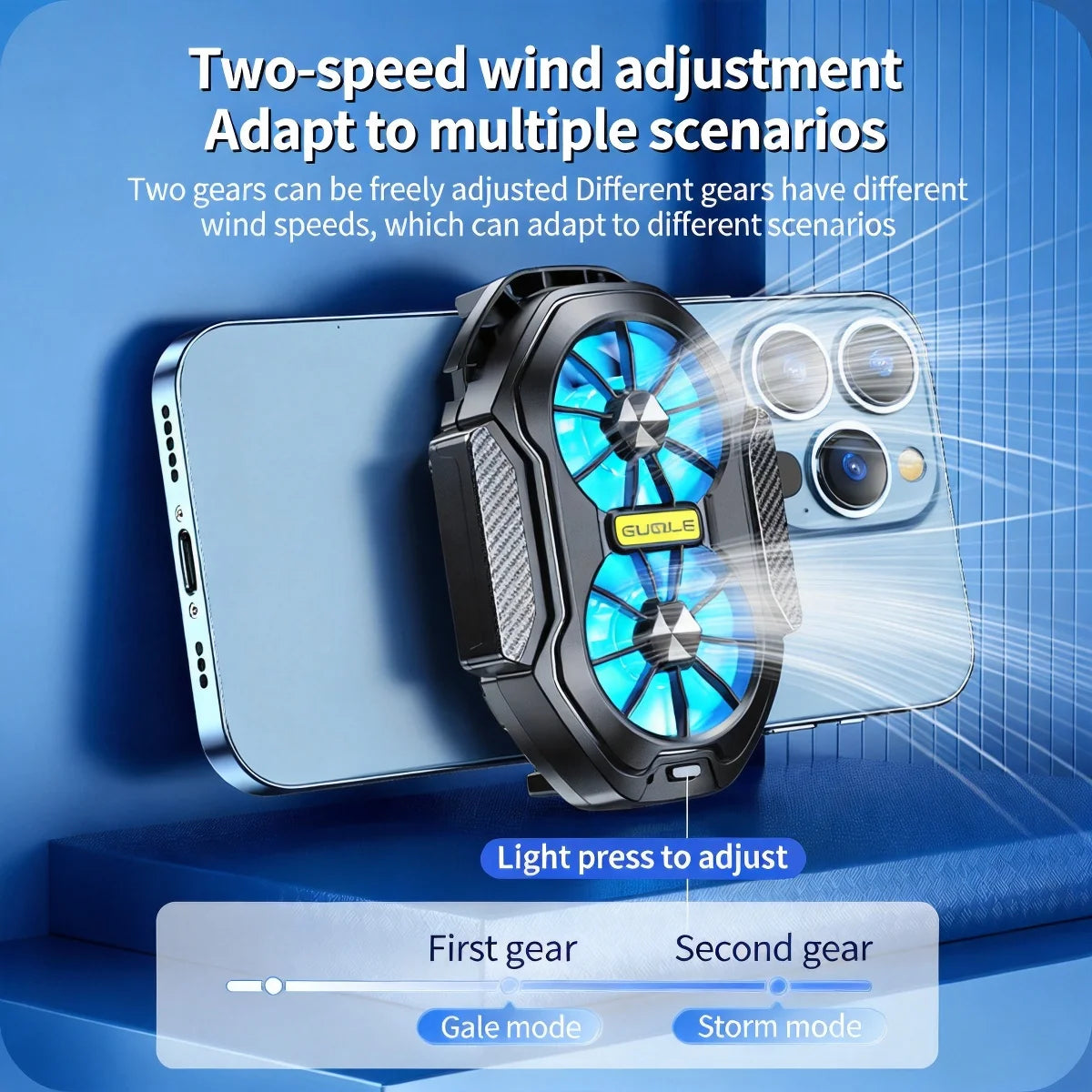 New FS01 Phone Cooler 600mAh Dual Fan Rechargeable Radiator Game Cooling Back Clip Wireless Mute for Smartphones Universal
