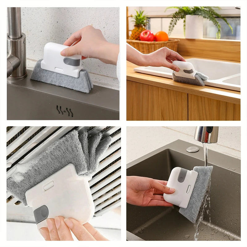 Fensterreinigungsbürste Fensterbank Nut Deadend Schrank Fugenbürste Abnehmbare multifunktionale Reinigungswerkzeuge für den Haushalt