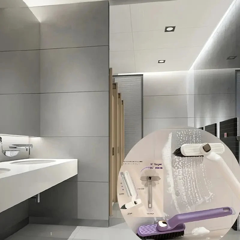 Mehrzweck-Reinigungsbürste für Badezimmerfliesen, Bodenfugen, rotierende Fugenbürsten mit dornem Ende, starke Borsten, Reinigungsmittel