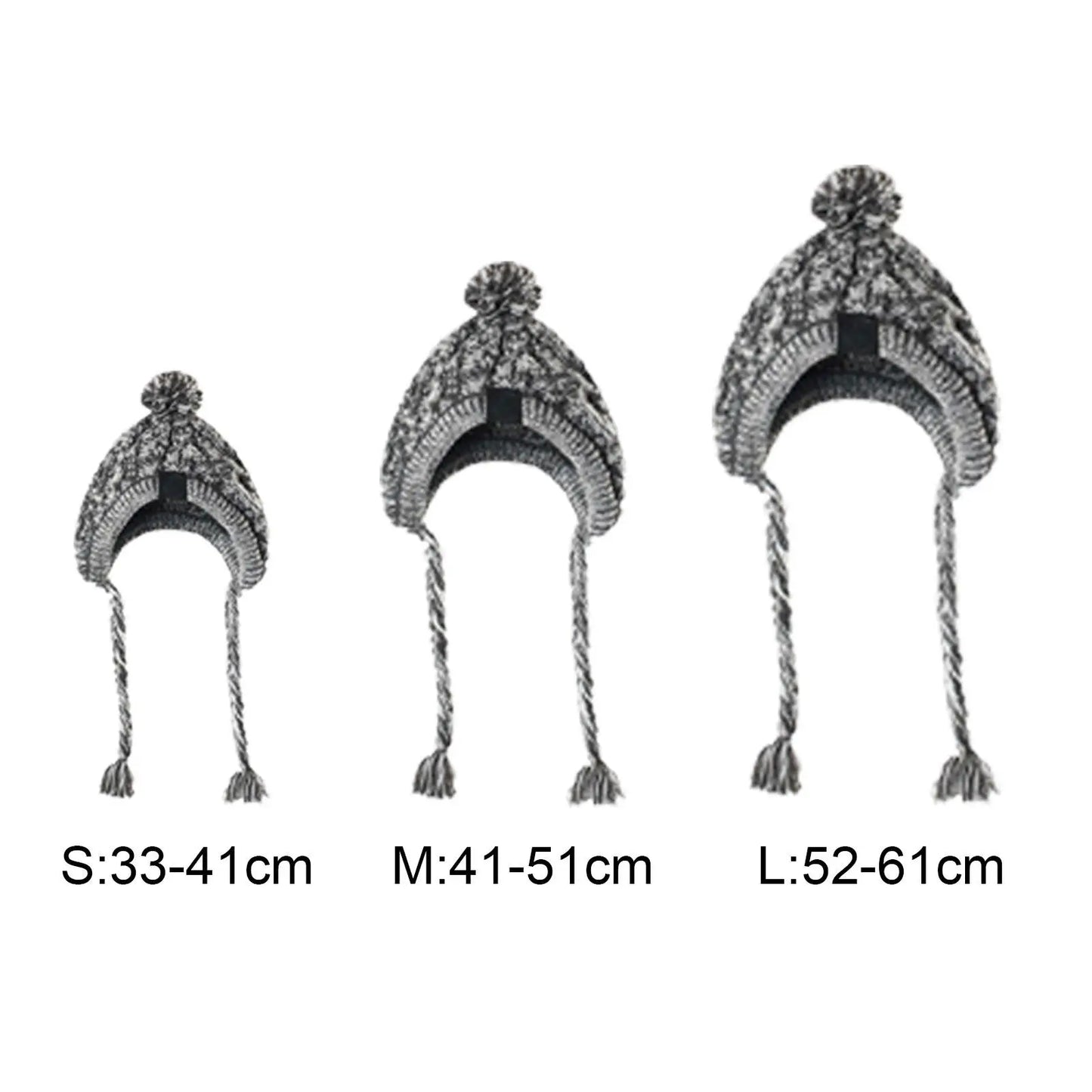 Winter Warme Hunde-Mütze mit Ohrenklappen | Strickmütze für Hunde – Für kleine & mittelgroße Hunde | Französische Bulldogge, Chihuahua, Welpen Zubehör